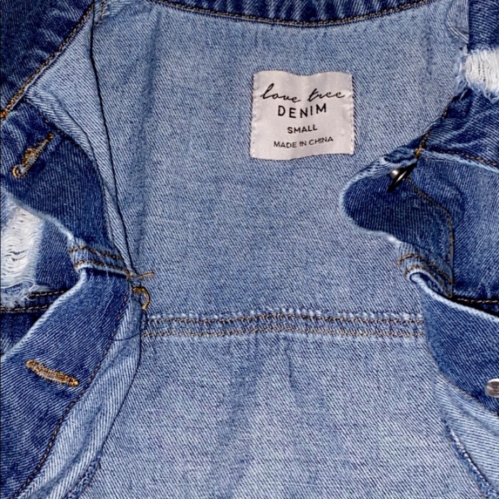 cropped denim jacket - Picture 2 of 3